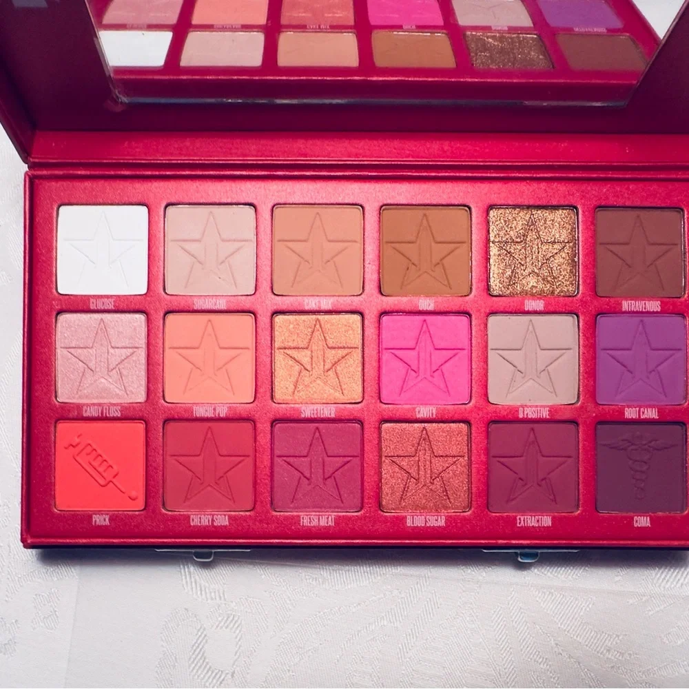 NWT Jeffree Star Blood Sugar Eyeshadow Palette in its Authentic Red Case